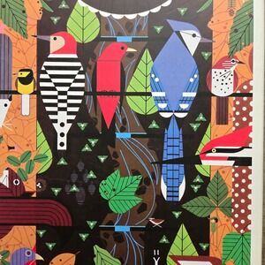 Charley Harper Birducopia 1000 Piece Artpiece Puzzle Pomegranate Birds Nature